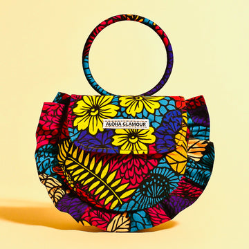 The Tabby Mini Ruffle Bag- Jungle Bloom- Carry Her Story Collection