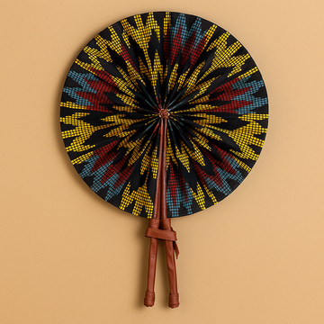 Sunburst Kente Heritage Fan