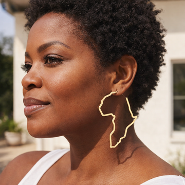 Africa Silhouette Statement Earrings