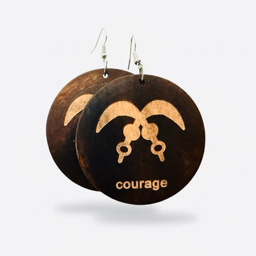Akofena Circle Earrings – Courage