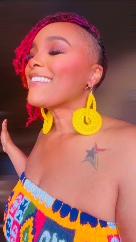 Rattan Accra Twist Earrings