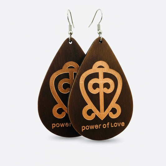 Odo Nnyew Fie Kwan Teardrop Earrings – Power of Love
