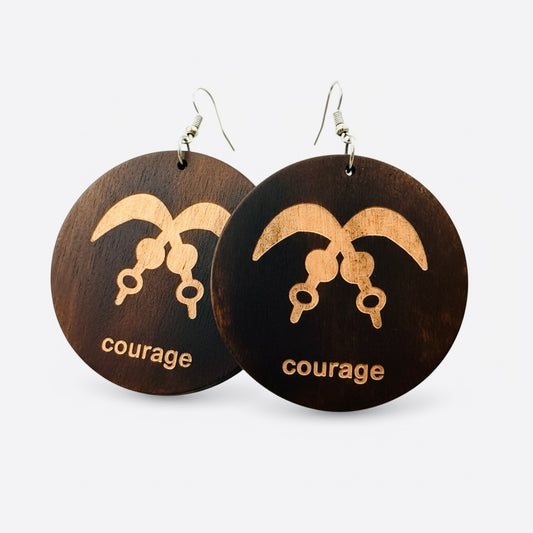 Akofena Circle Earrings – Courage
