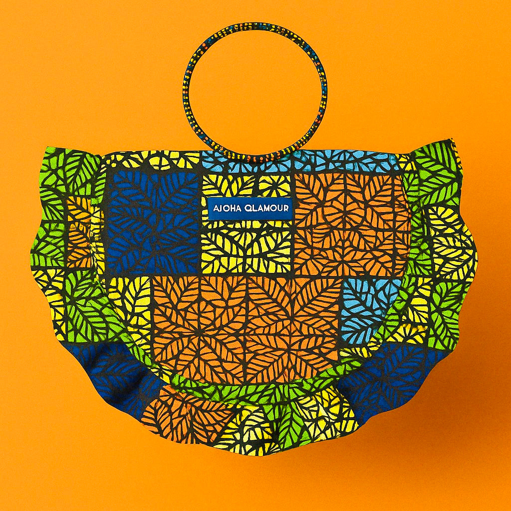 Tabby Afia Patchwork Ruffle Bag