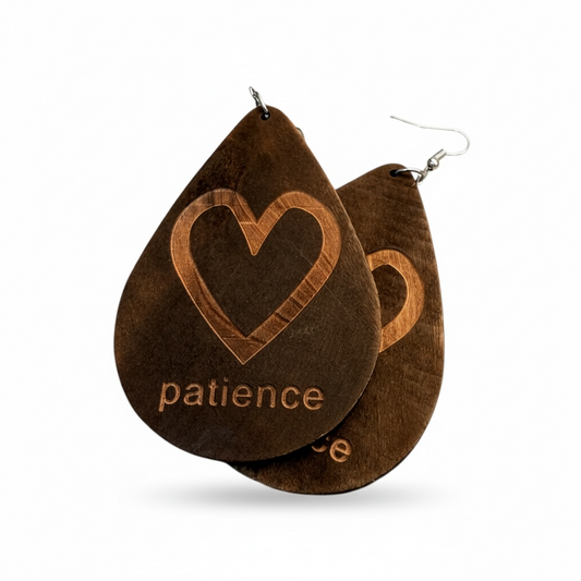 Akoma Teardrop Earrings – Patience