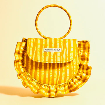 The Tabby Mini Ruffle Bag- Golden Grace- Carry Her Story Collection