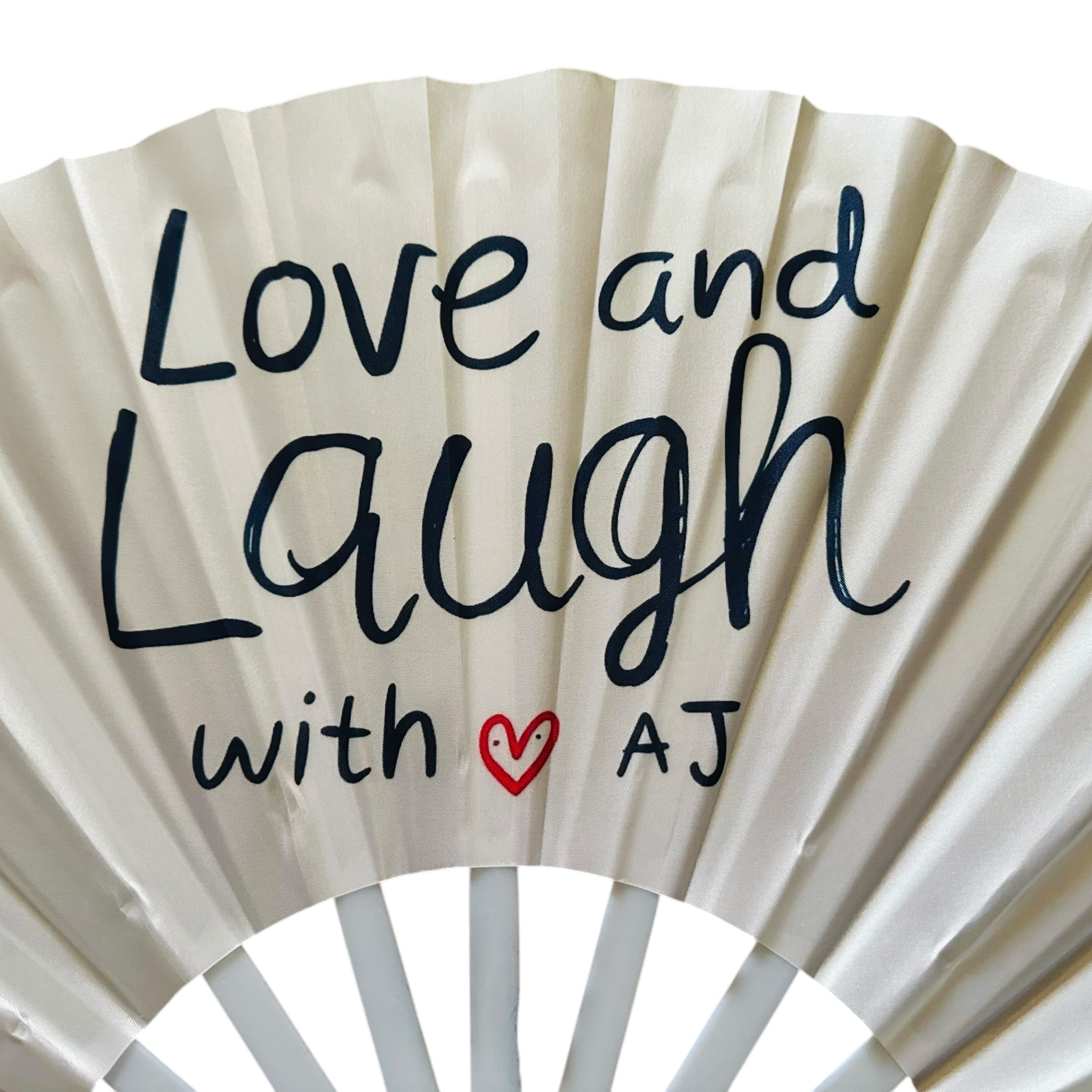 Love and Laugh with AJ – Limited Edition Wedding Favor Fan