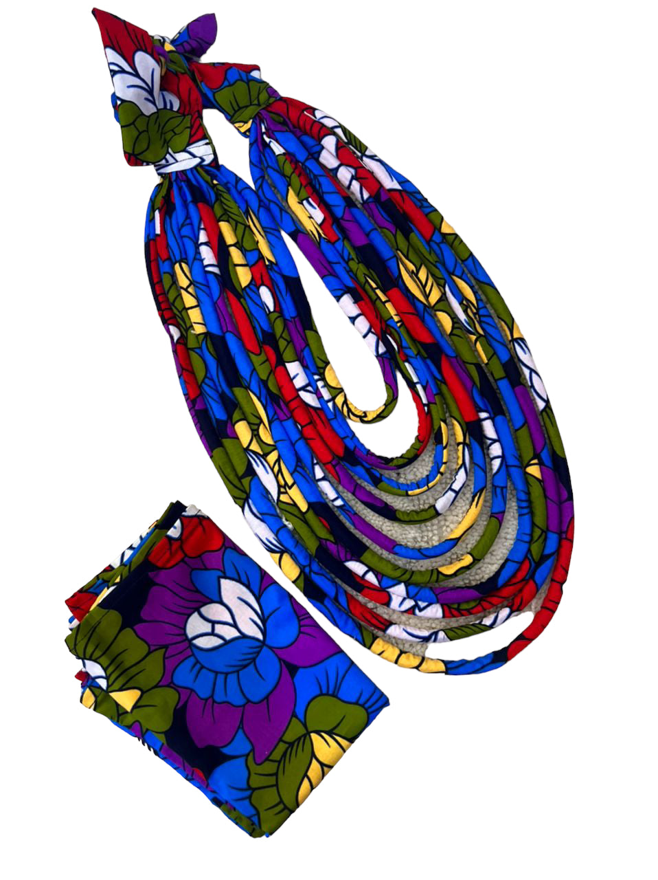 Layered Ankara Necklace Set