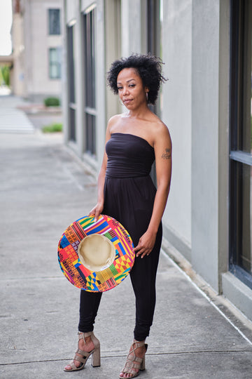 Remi Ankara Print Boat Hat